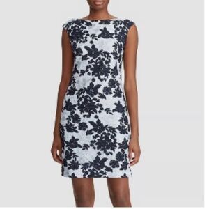 Ralph Lauren Navy and White Floral Mini Dress